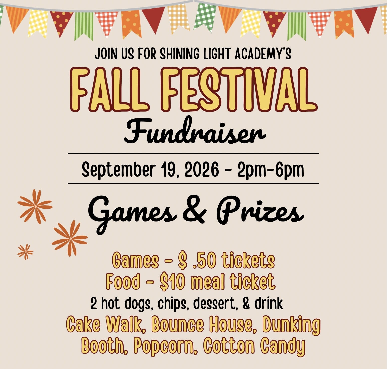 fall festival fundraiser event